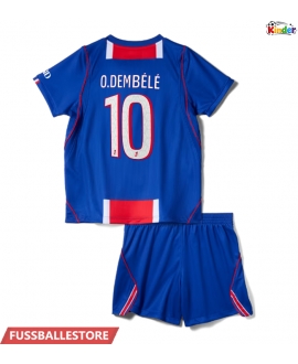 Günstige Paris Saint-Germain Ousmane Dembele #10 Heimtrikotsatz Kinder 2026-27 Kurzarm (+ Kurze Hosen)
